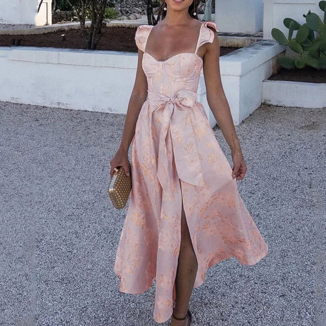 ALINA - Elegant blomstret sommerkjole