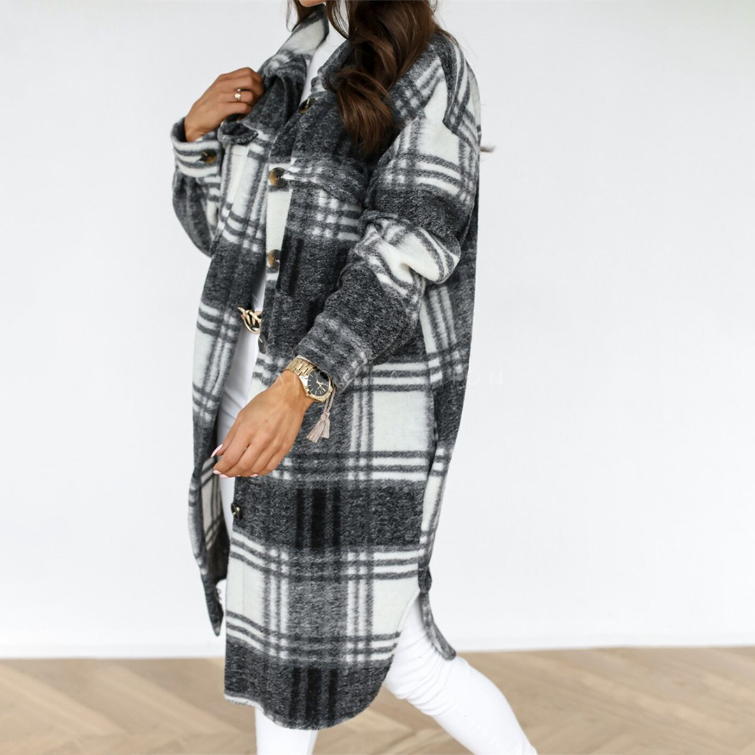 AOIFE - Rutete frakk for damer