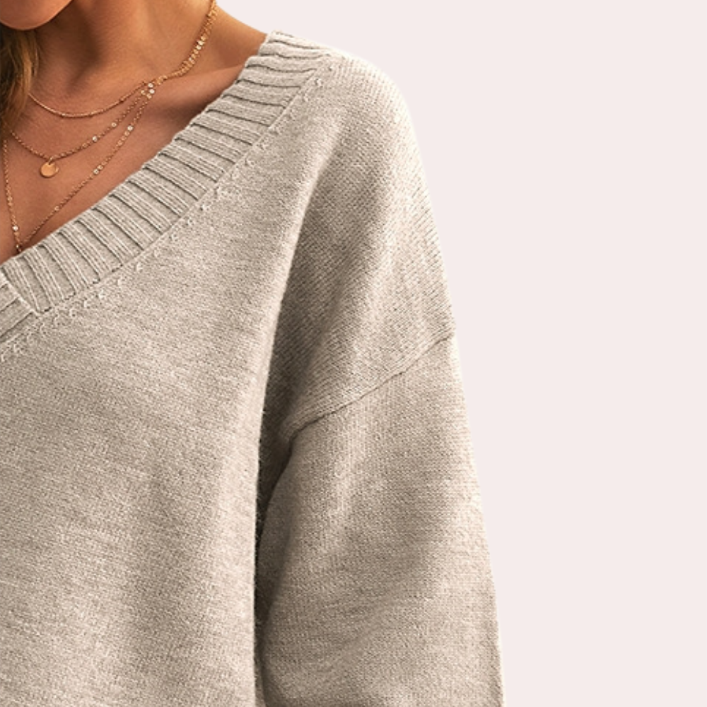 Elegant vårgenser med v-hals for kvinner