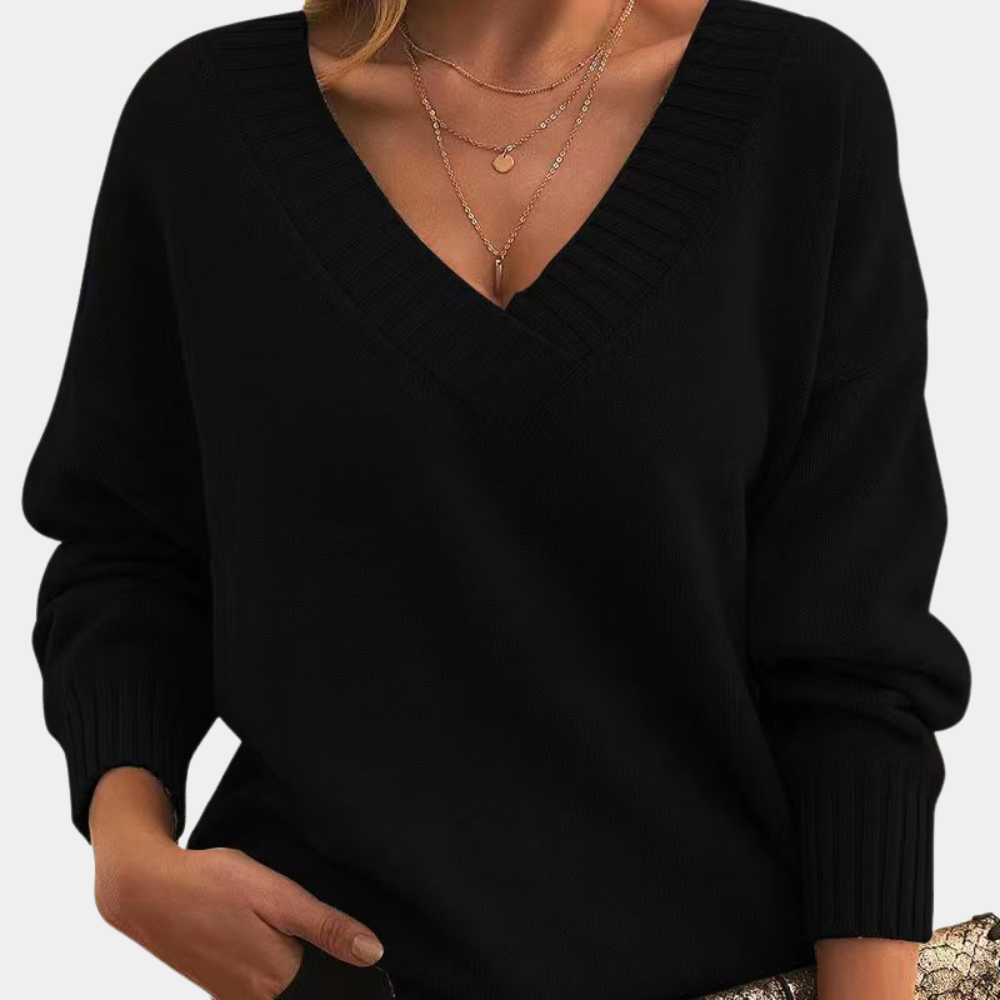Elegant vårgenser med v-hals for kvinner