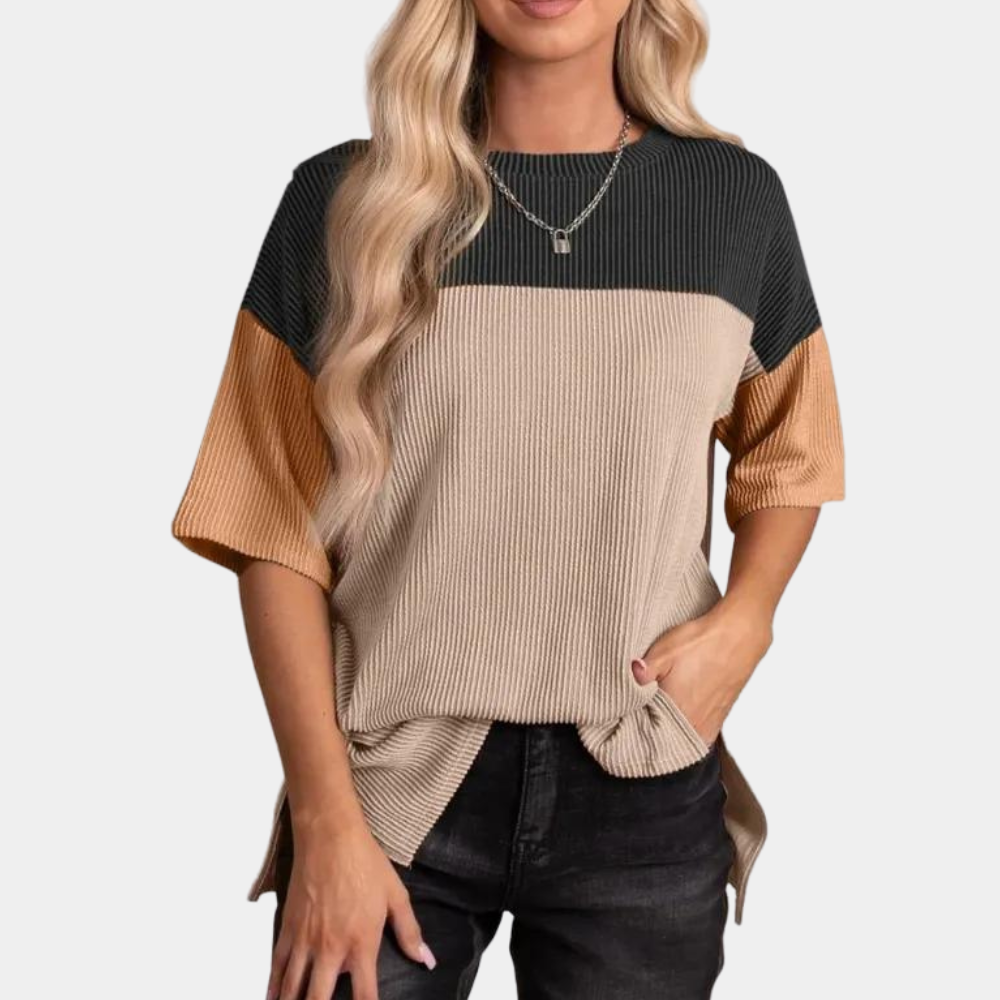 Vanna - Trendy t-skjorte med løs passform for kvinner, perfekt for sommeren