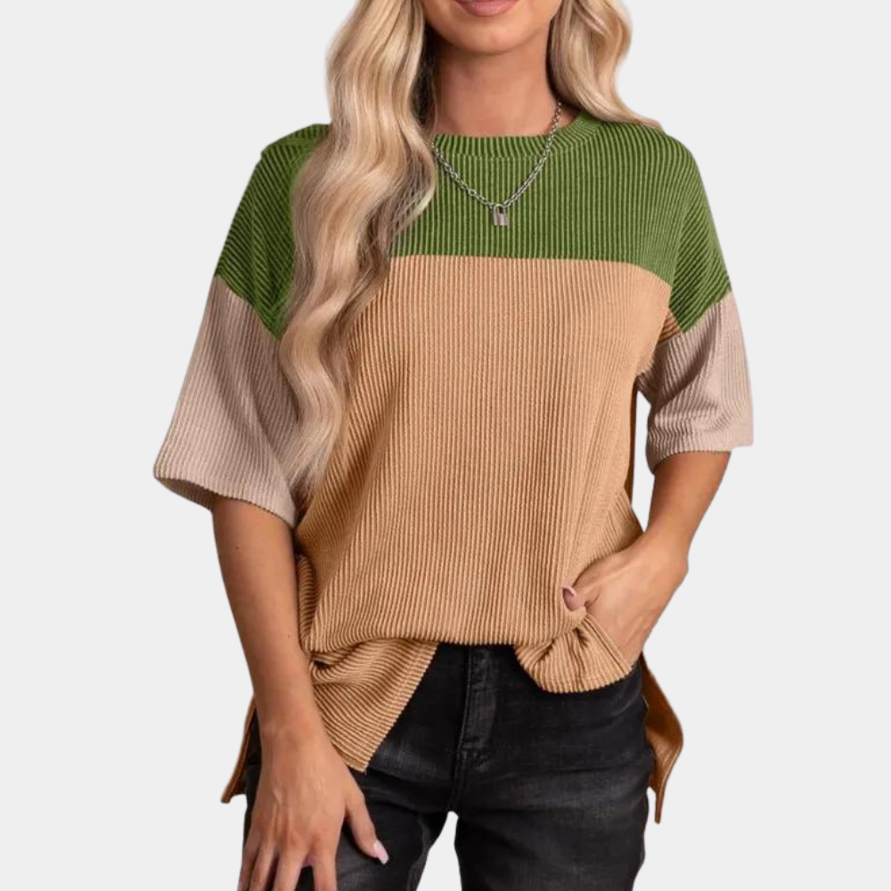 Vanna - Trendy t-skjorte med løs passform for kvinner, perfekt for sommeren