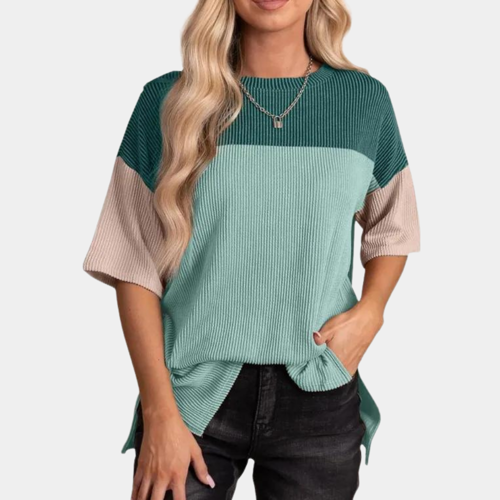 Vanna - Trendy t-skjorte med løs passform for kvinner, perfekt for sommeren