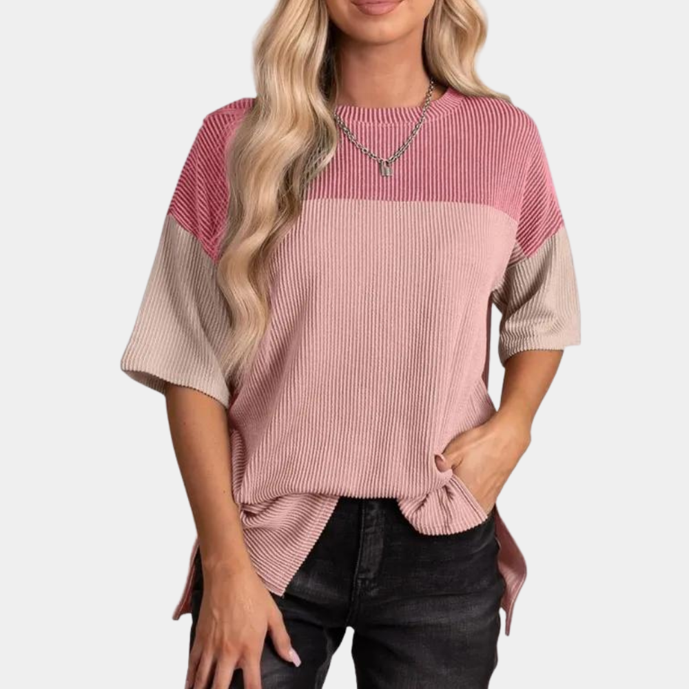 Vanna - Trendy t-skjorte med løs passform for kvinner, perfekt for sommeren