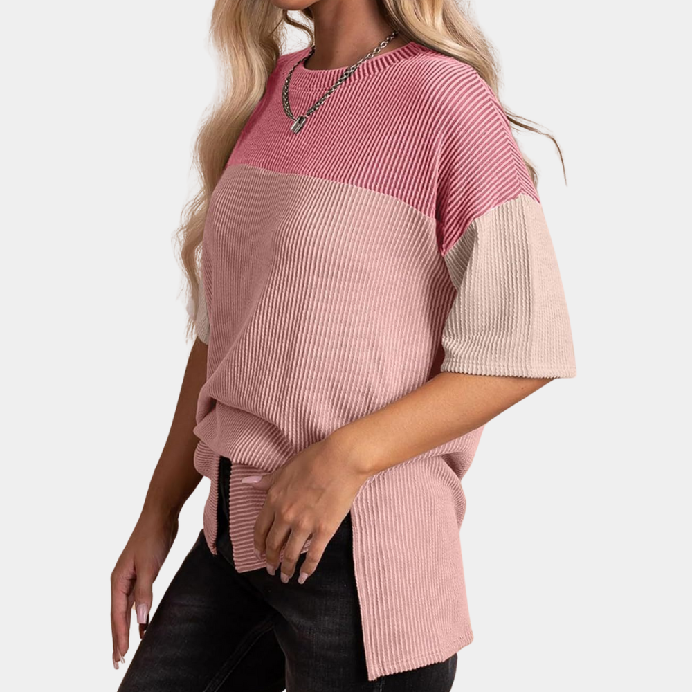 Vanna - Trendy t-skjorte med løs passform for kvinner, perfekt for sommeren