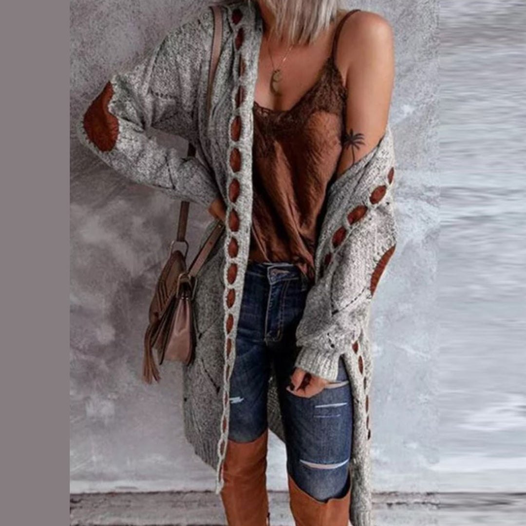 SOPHIA - Fasjonabel hettegenser cardigan