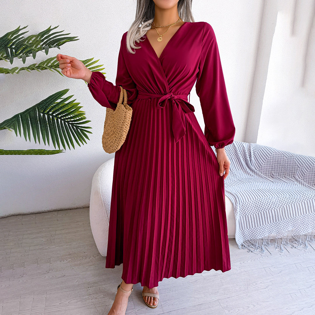 MONIQUE - Elegant plissert kjole
