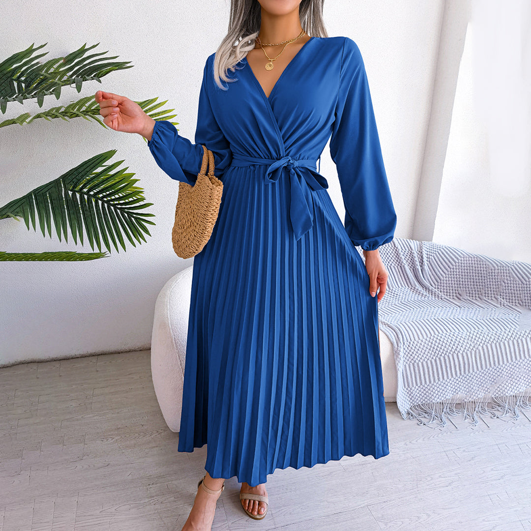 MONIQUE - Elegant plissert kjole