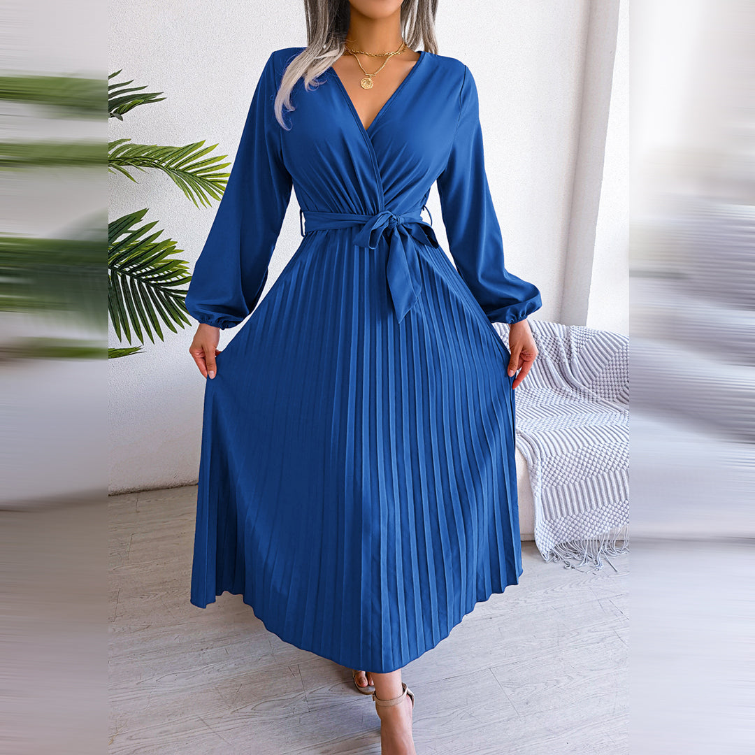 MONIQUE - Elegant plissert kjole