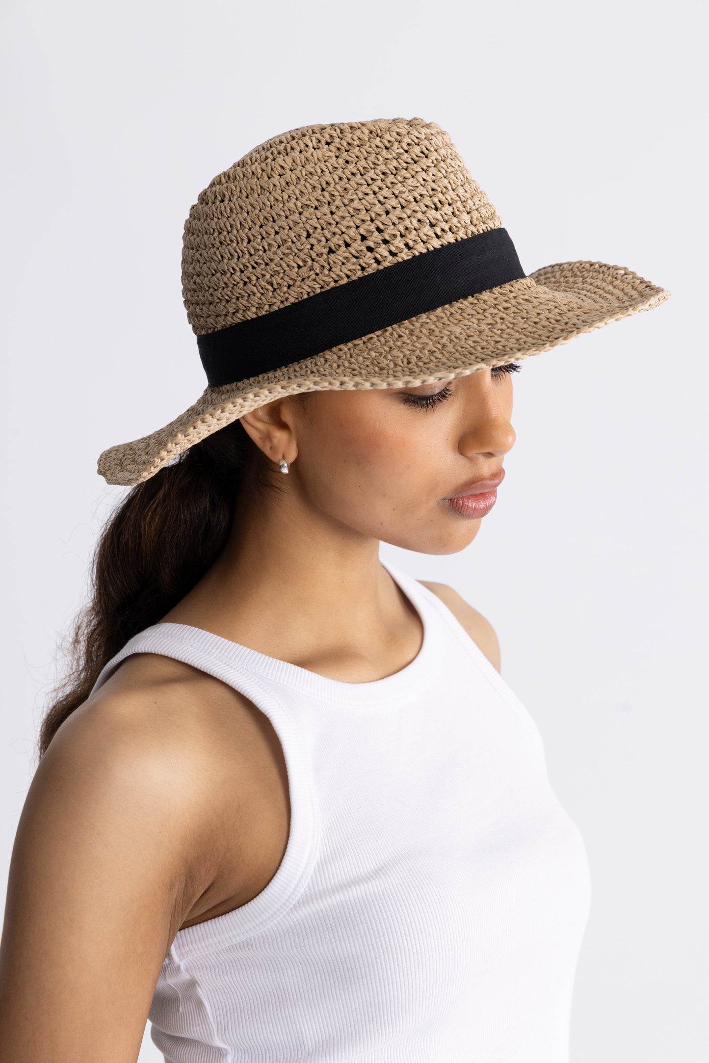 Day Raffia Heklehatt