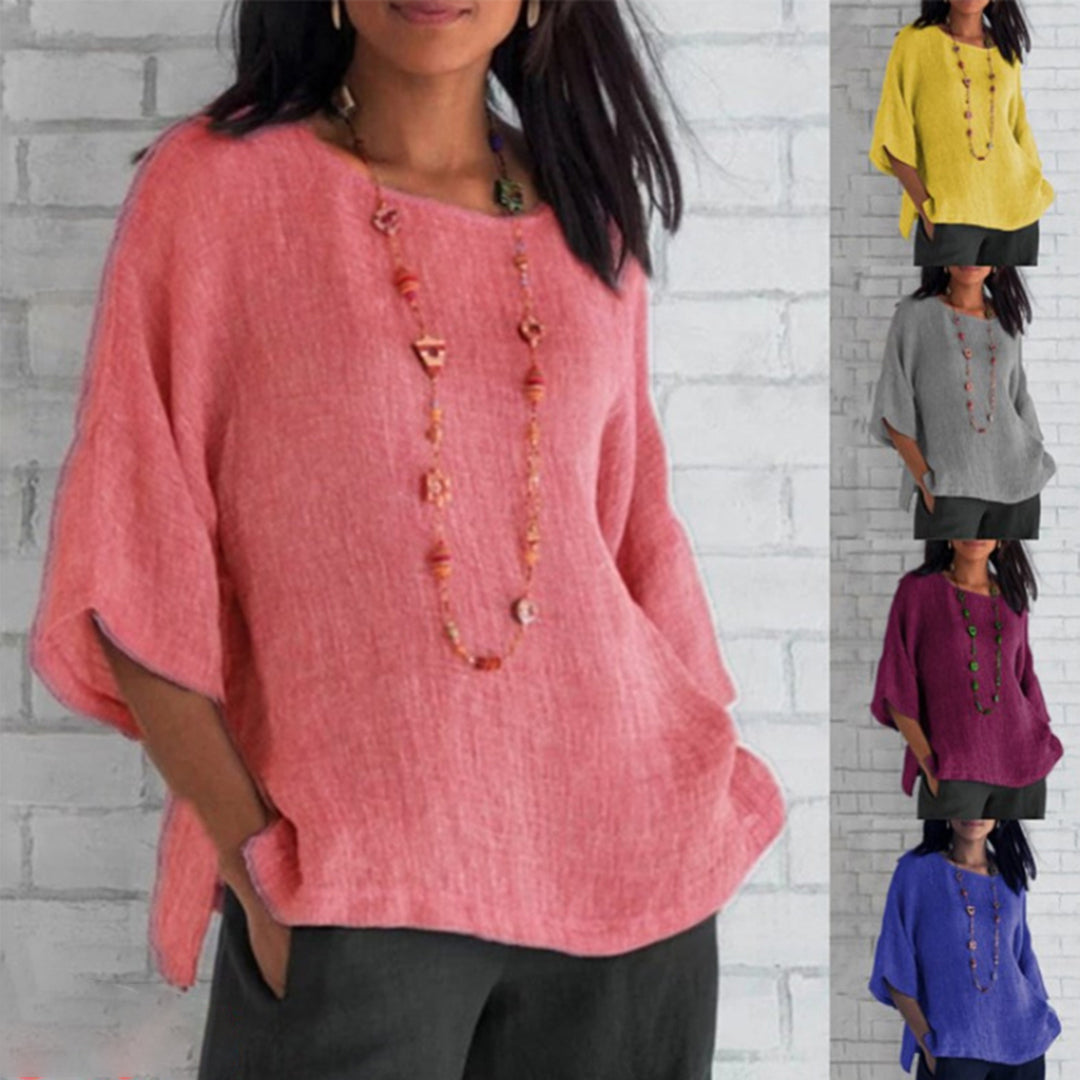 ANTOINETTE - Avslappet linbluse