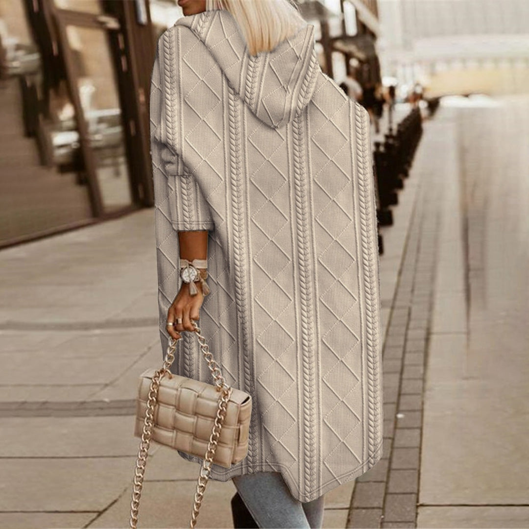 RIBBETE - Elegant jakke med hette