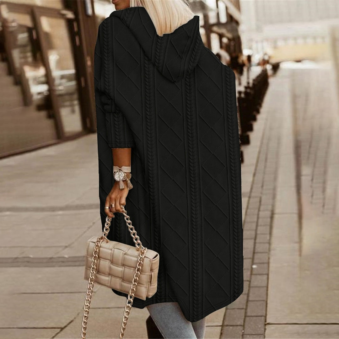 RIBBETE - Elegant jakke med hette
