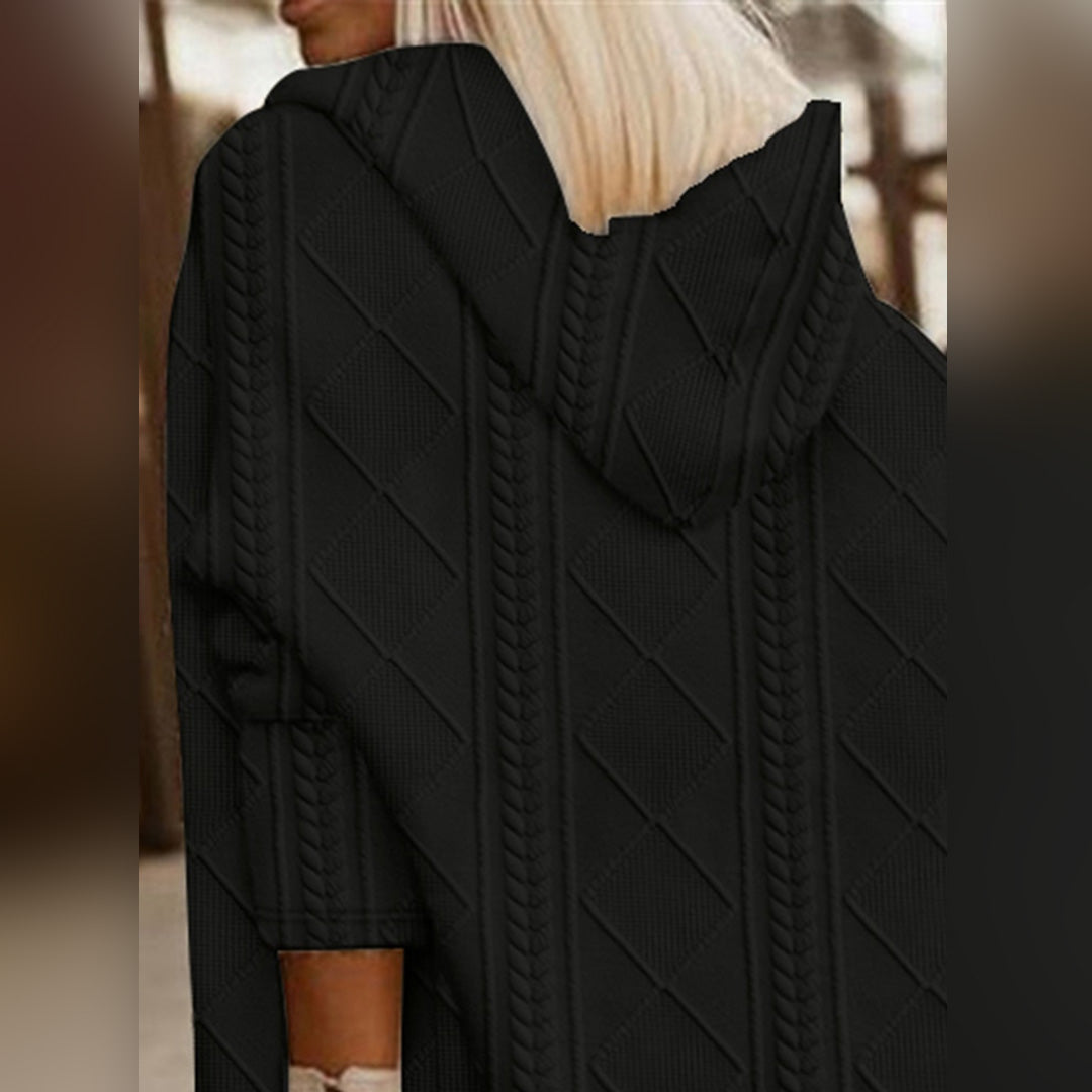 RIBBETE - Elegant jakke med hette