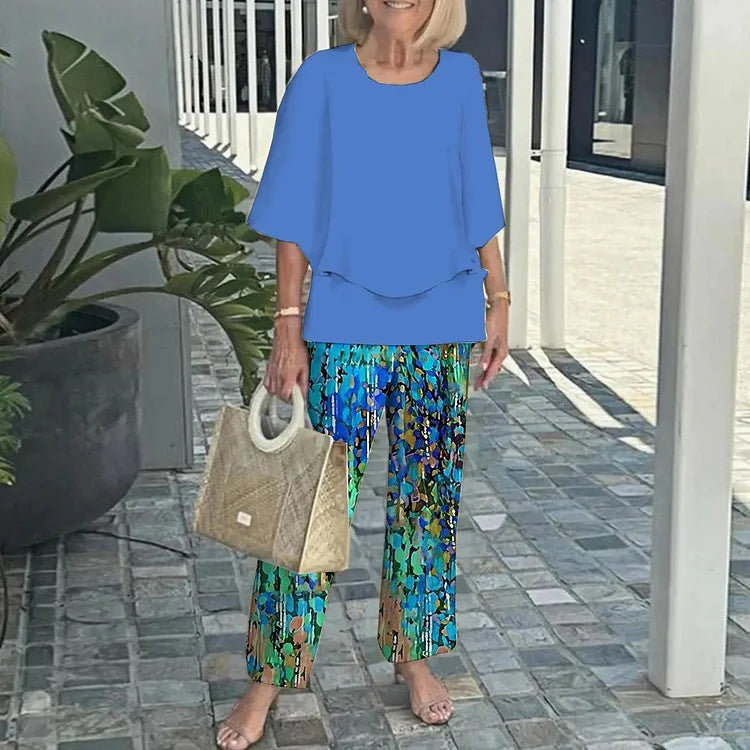 Geneviève | Elegant og trendy to-dels sett med mønster