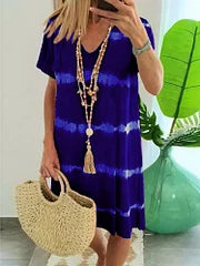 Vélinda | Bohemsk midi-kjole med tie-dye