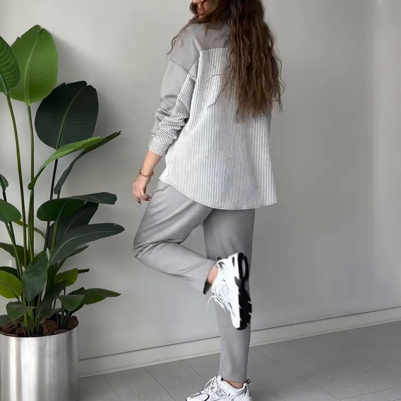 Carina | Chic salongsett med fargeblokker