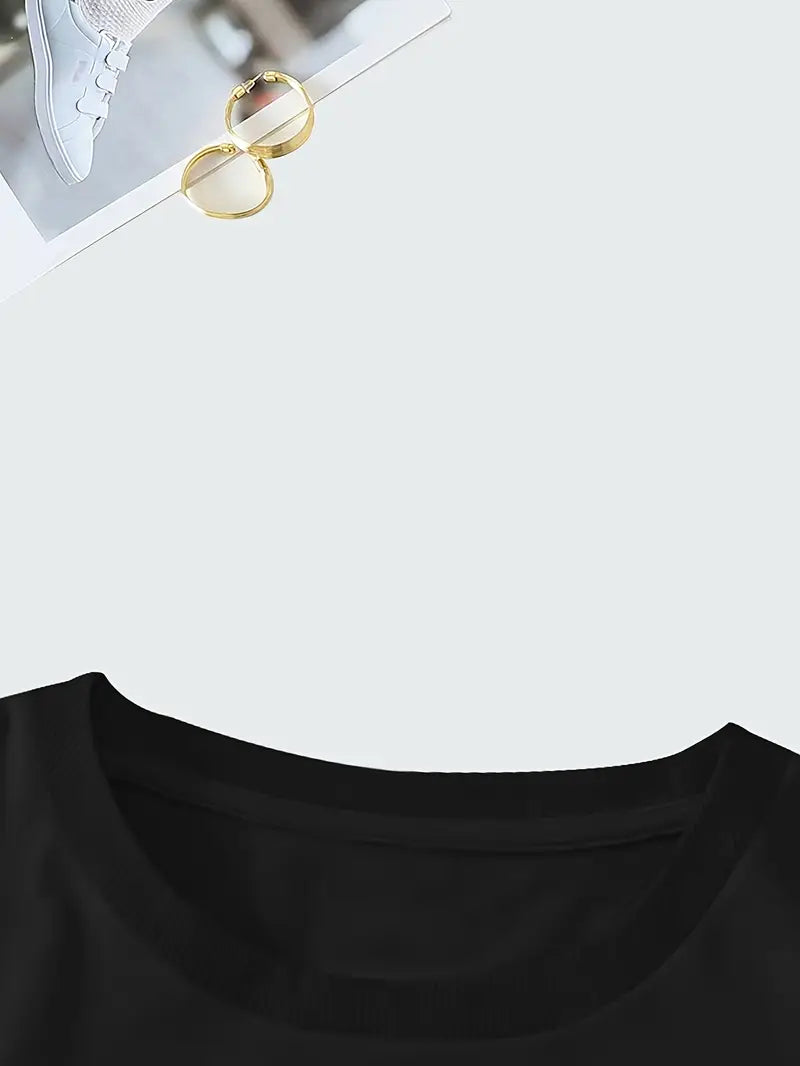 Aimilia - Elegant T-skjorte med Korte Ermer og Blomstertrykk