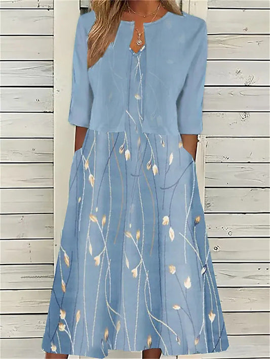 Zinia | Chic to-delt midikjole