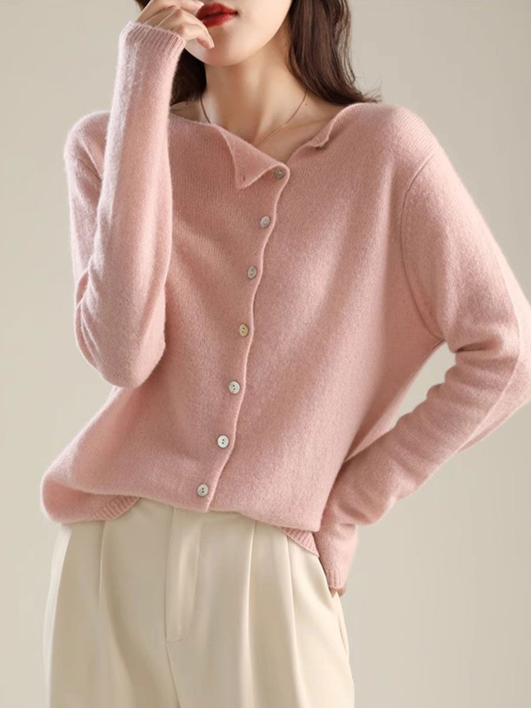 Ynessa | Chic og komfortabel knappet cardigan
