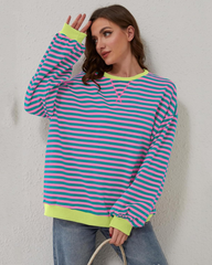 Vellana | Oversized stripete sweatshirt
