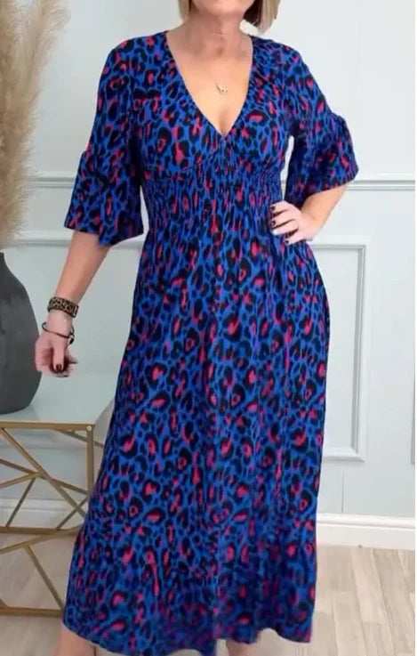 Ammie | Vibrant sommerkjole med høy midje