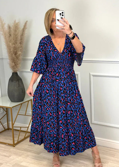 Ammie | Vibrant sommerkjole med høy midje