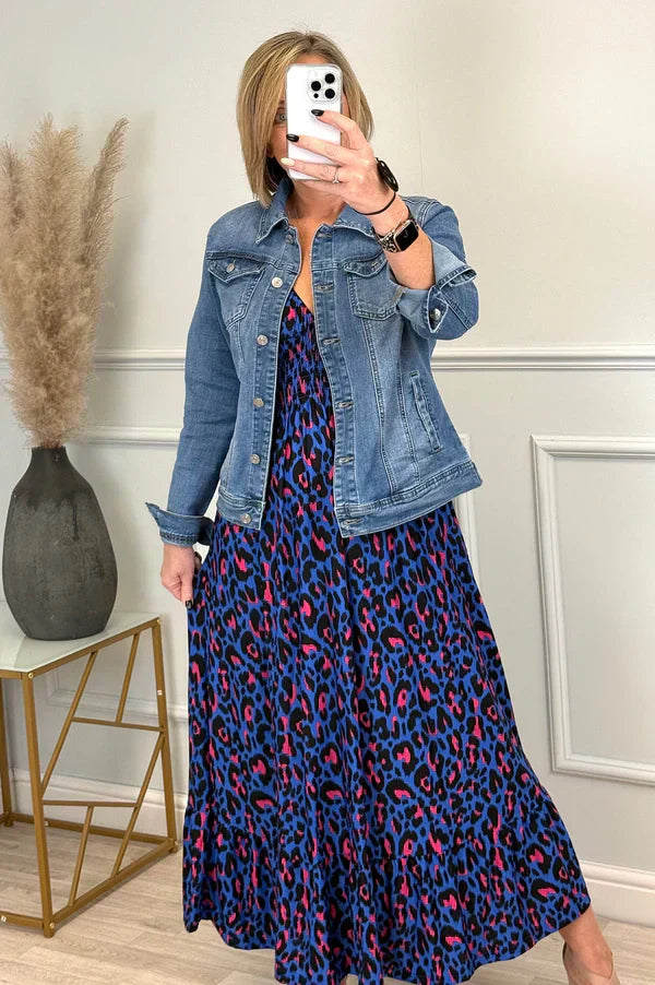 Ammie | Vibrant sommerkjole med høy midje