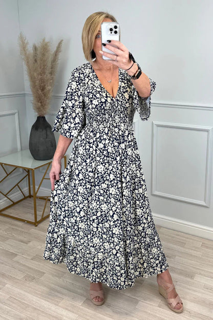 Ammie | Vibrant sommerkjole med høy midje