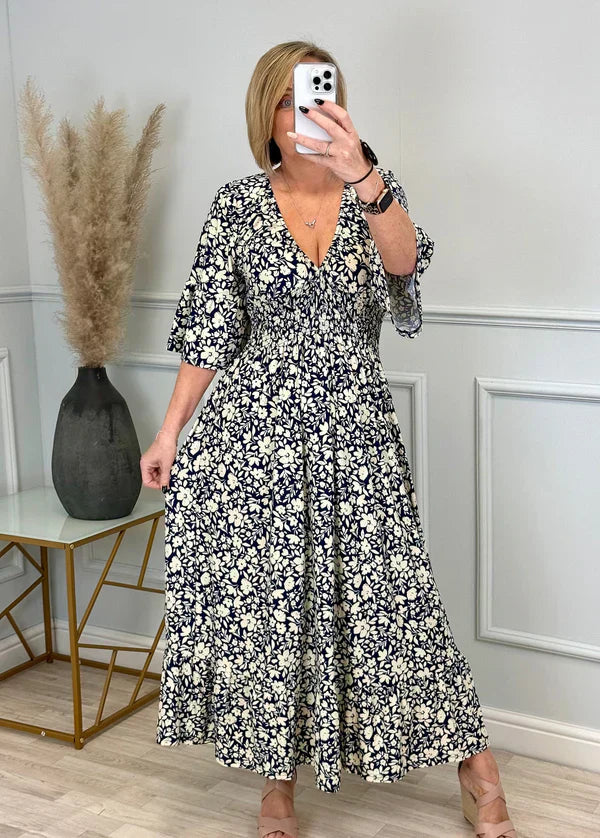 Ammie | Vibrant sommerkjole med høy midje