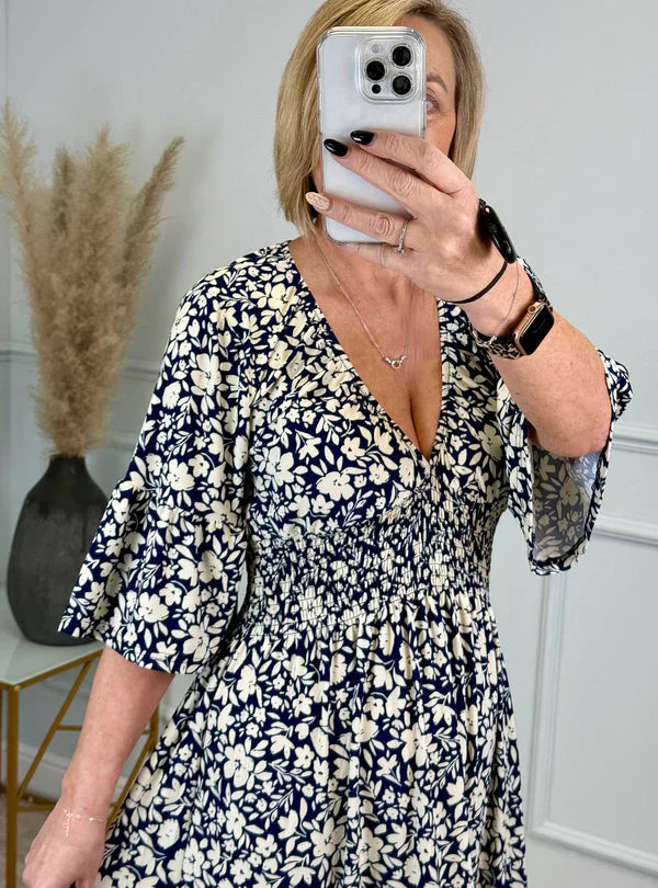 Ammie | Vibrant sommerkjole med høy midje