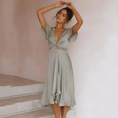 Alba – Vestido Asimétrico de Verano