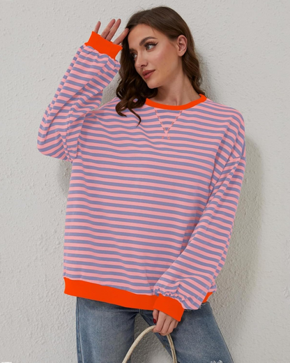 Vellana | Oversized stripete sweatshirt