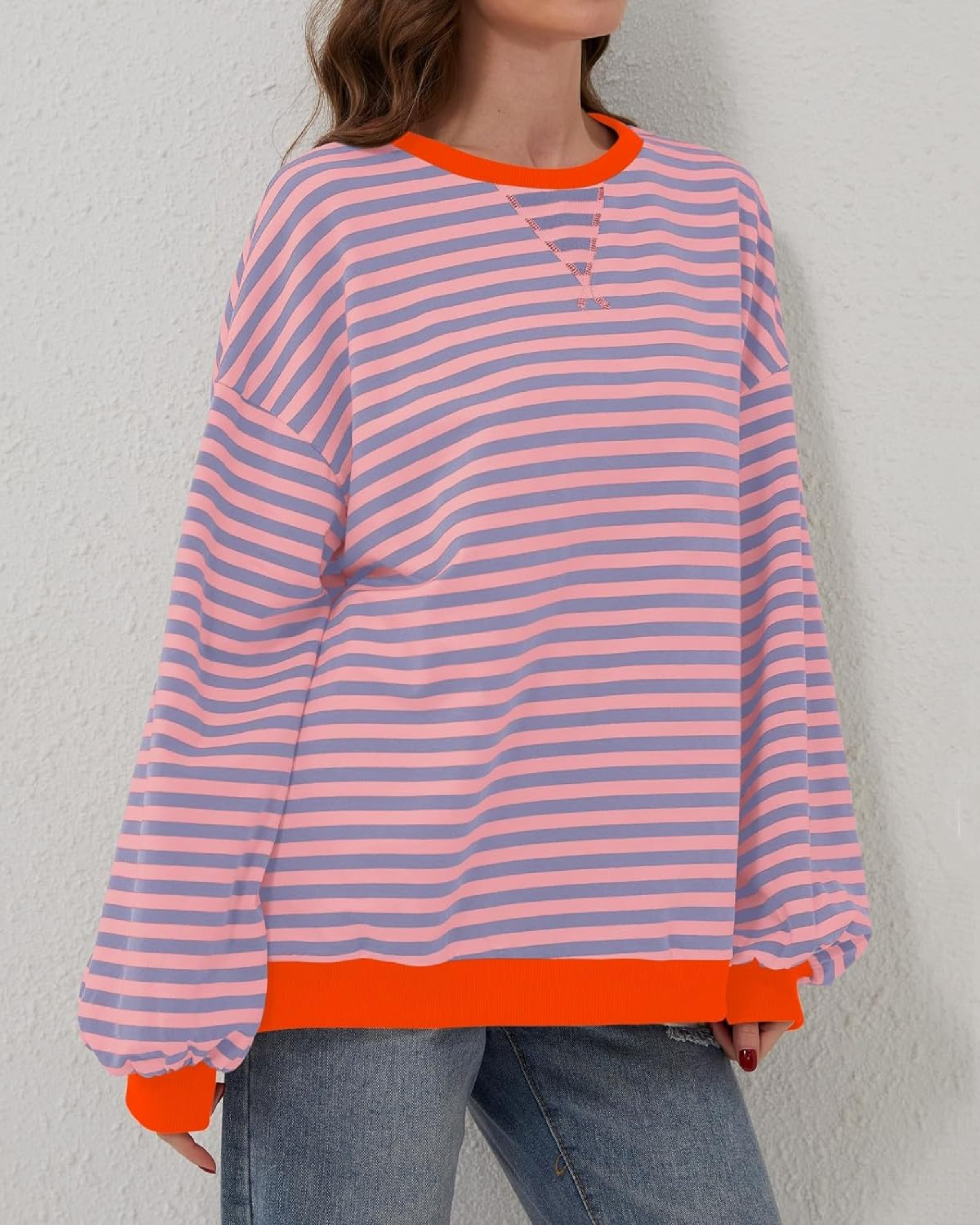 Vellana | Oversized stripete sweatshirt