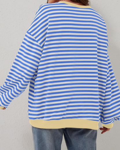 Vellana | Oversized stripete sweatshirt