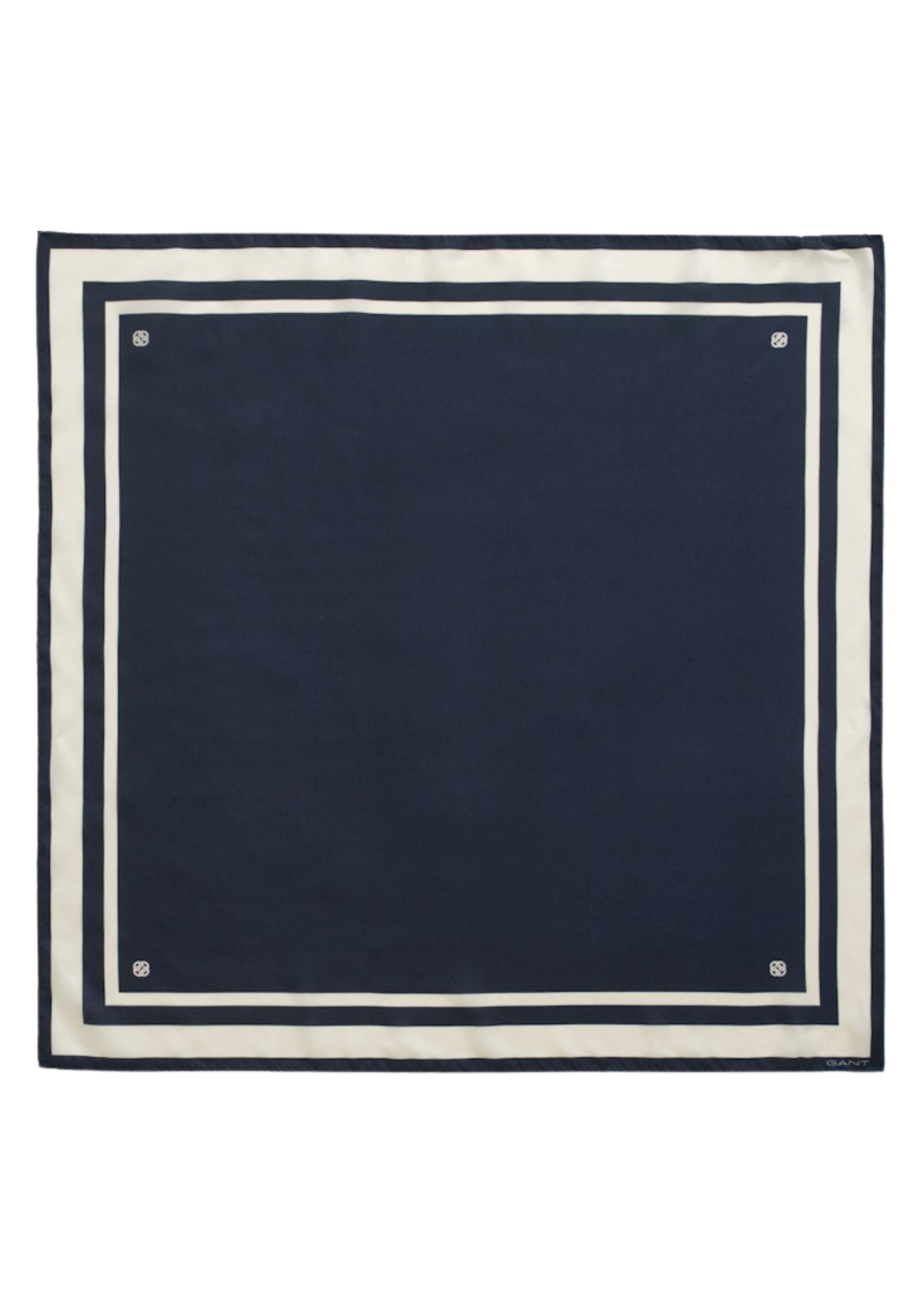 Stripete silkesjal - Kveldsblå