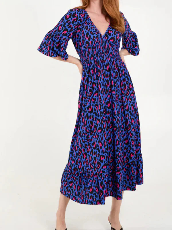 Ammie | Vibrant sommerkjole med høy midje