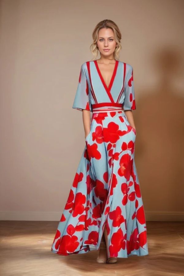 Isabella | Blomstrete kjole med tidløs eleganse