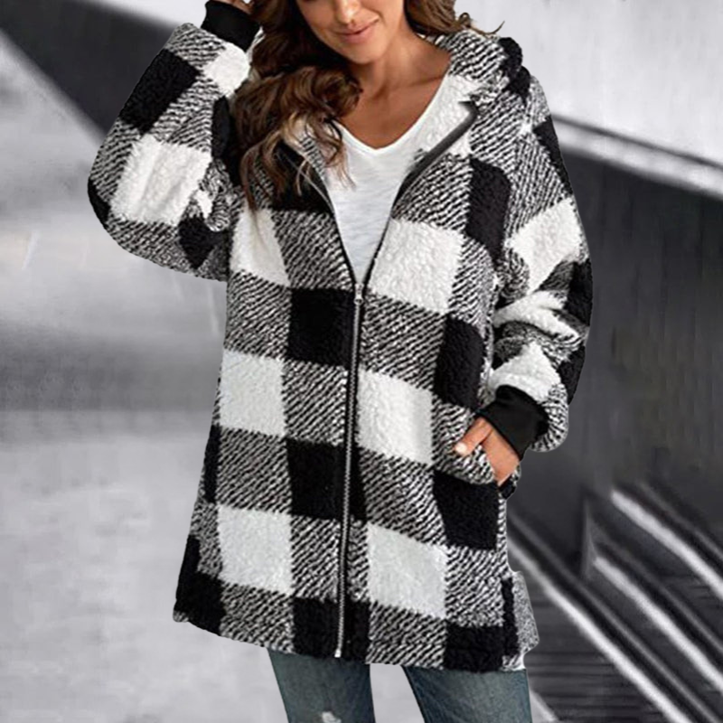 Priya | Stilig rutete jakke