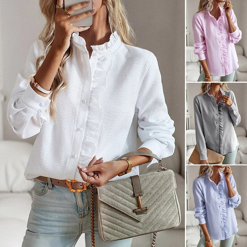 Riviera Ruffle – Lett bluse med romantisk preg
