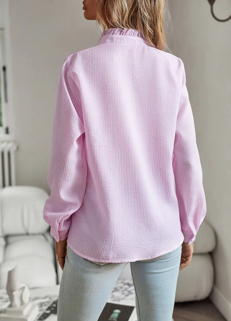 Riviera Ruffle – Lett bluse med romantisk preg