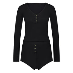 Hunkemöller Short Rib pyjamas, svart