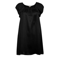 Lady Avenue Pure Silk nattkjole, svart