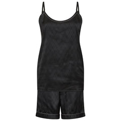 Hype The Detail Satin Short Set pyjamas, svart