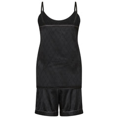 Hype The Detail Satin Short Set pyjamas, svart