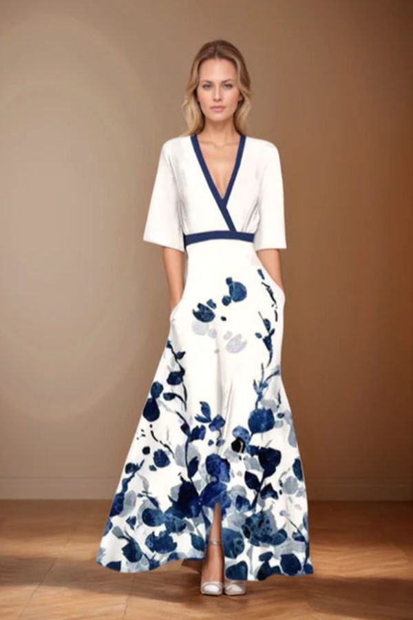 Isabella | Blomstrete kjole med tidløs eleganse