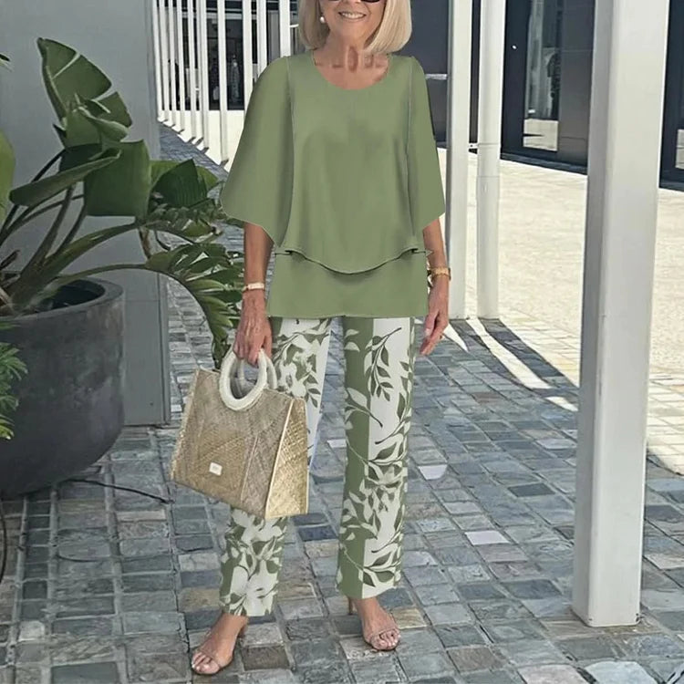 Geneviève | Elegant og trendy to-dels sett med mønster