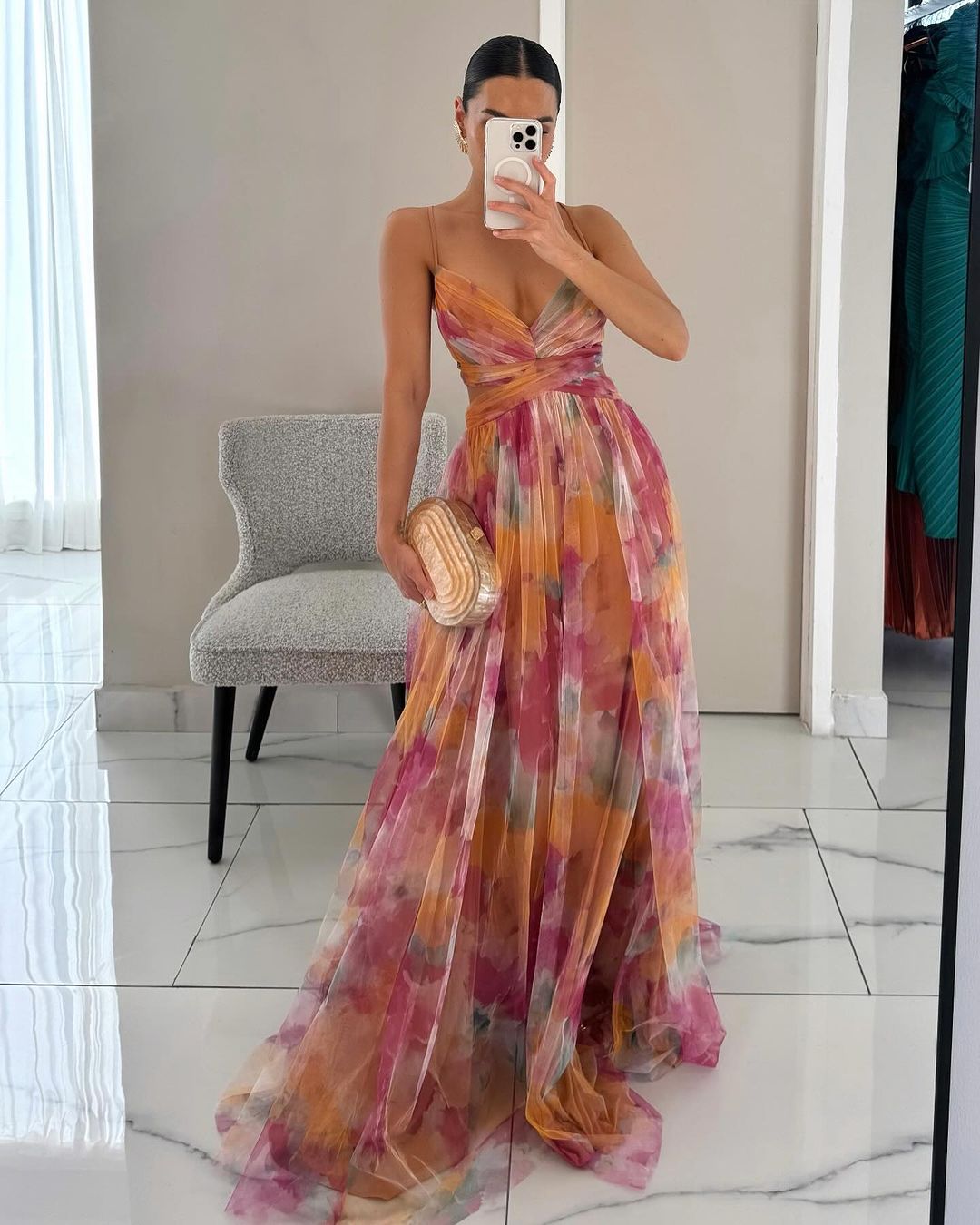 Marisela – Vestido Largo Floral