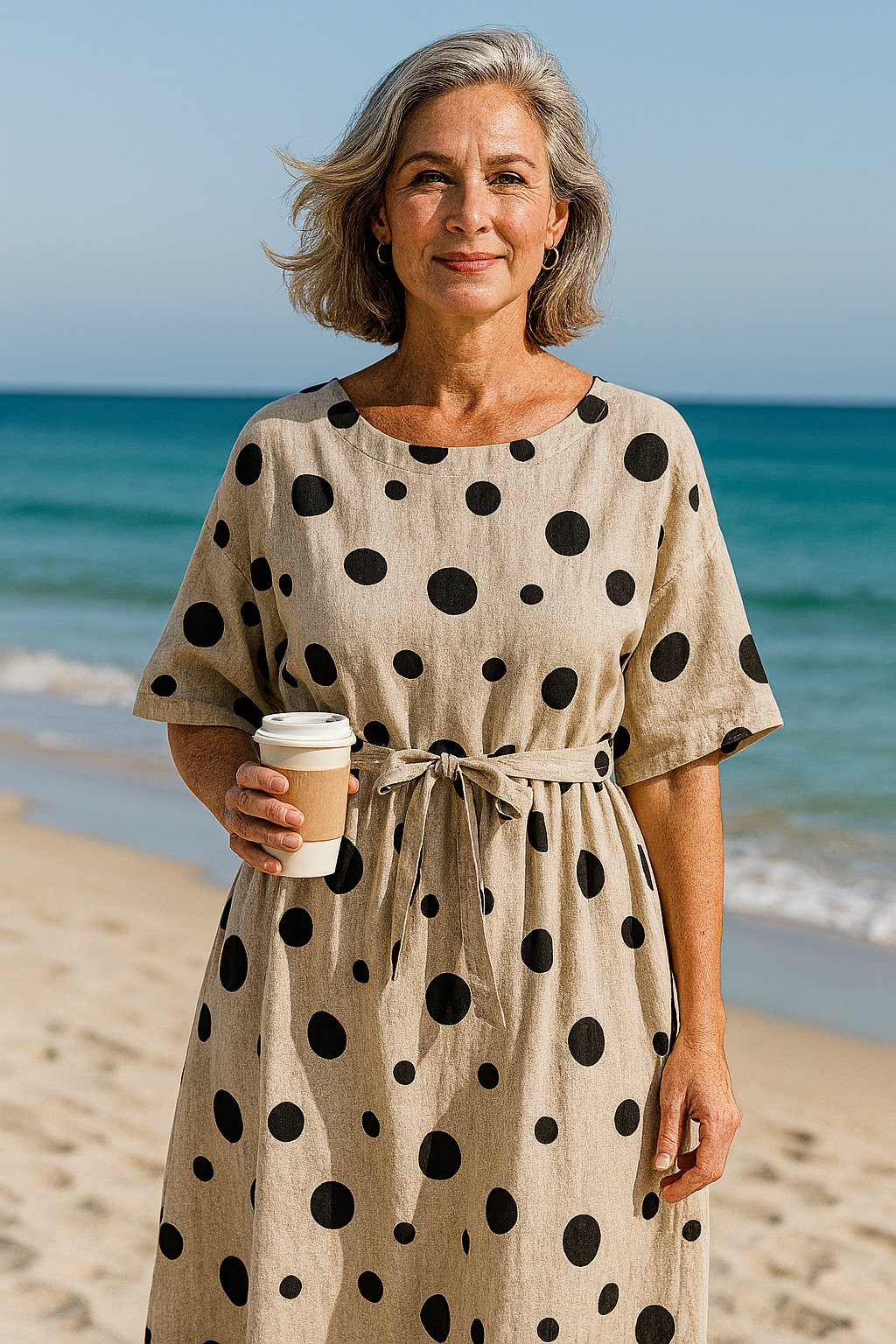 Polly | Klassisk prikkete kjole