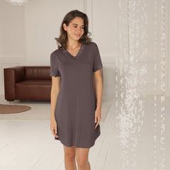 Lady Avenue Bamboo nattkjole, brun